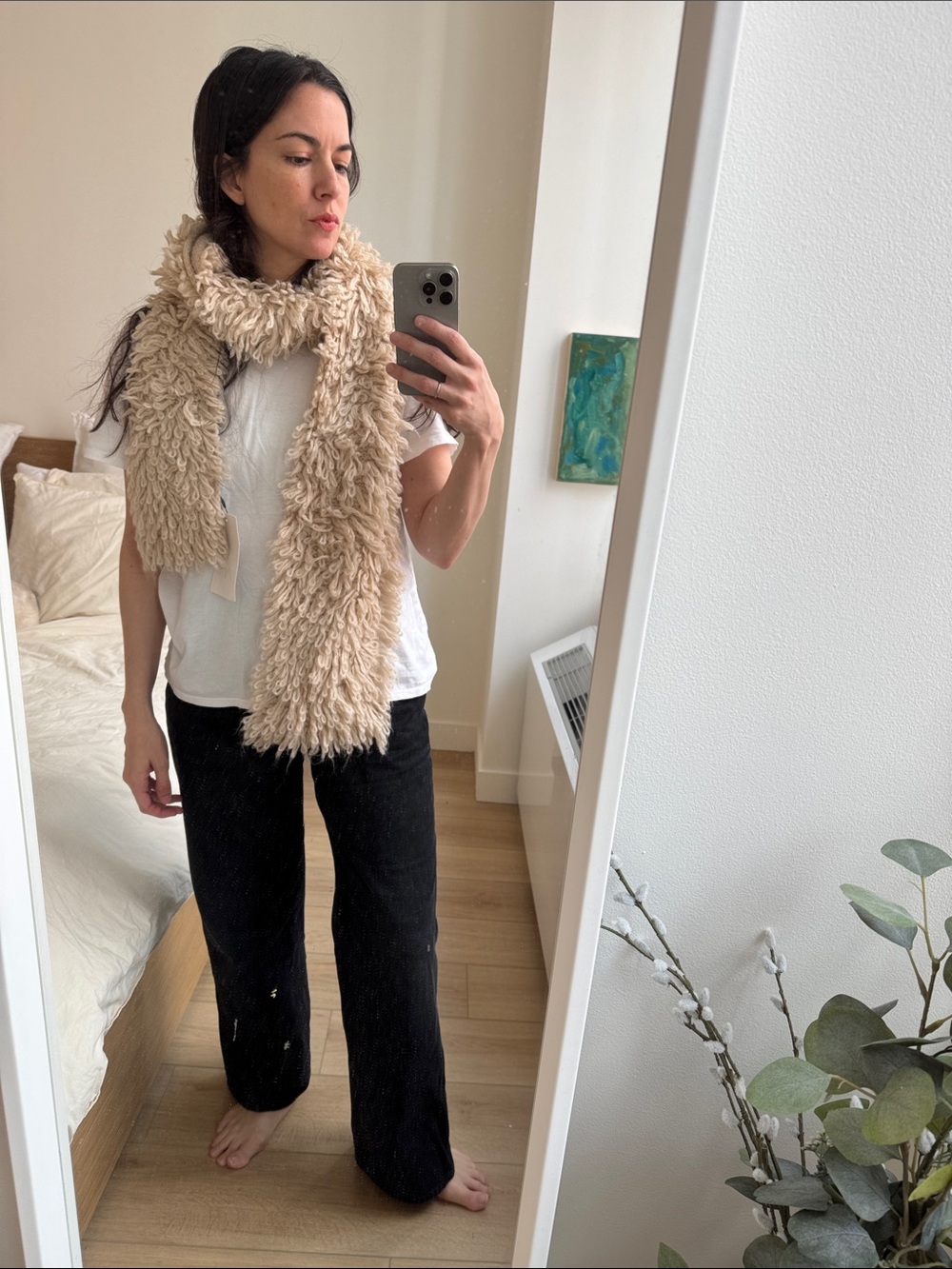 Zara textured scarf NWT